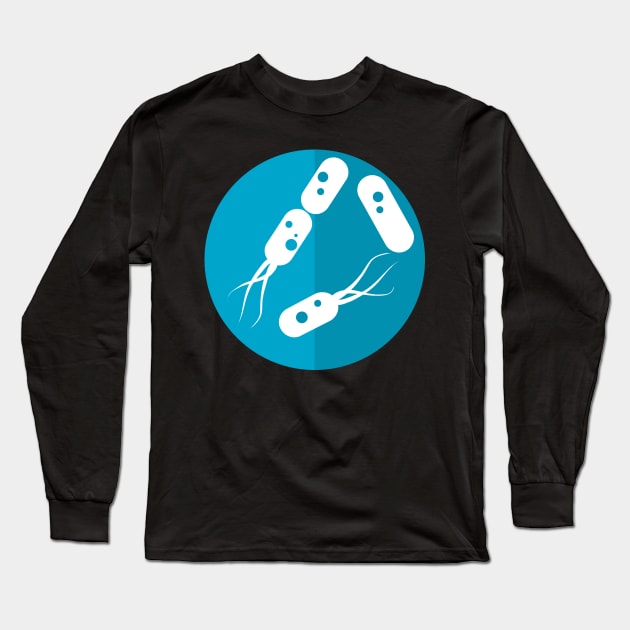 Microbiologist Biology Science Teal Long Sleeve T-Shirt by ballhard